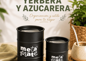 Set de latas yerbera y azucarera