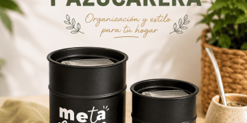 Set de latas yerbera y azucarera