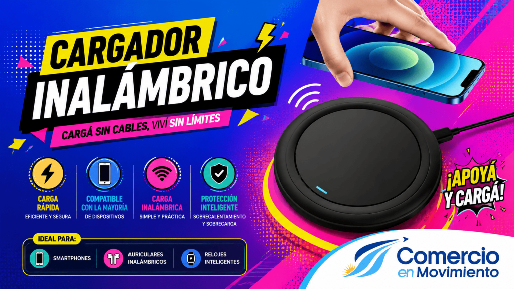 CARGADOR INALAMBRICO 16.9