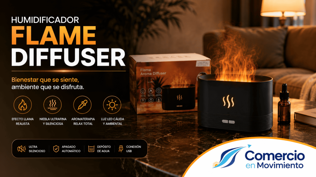 HUMIDIFICADOR FLAME DIFFUSER 16.9