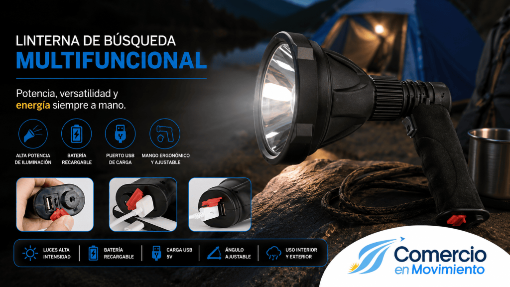 LINTERNA DE BUSQUEDA MULTIFUNCIONAL 16.9