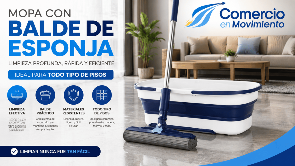 Mopa con Balde de Esponja 16.9