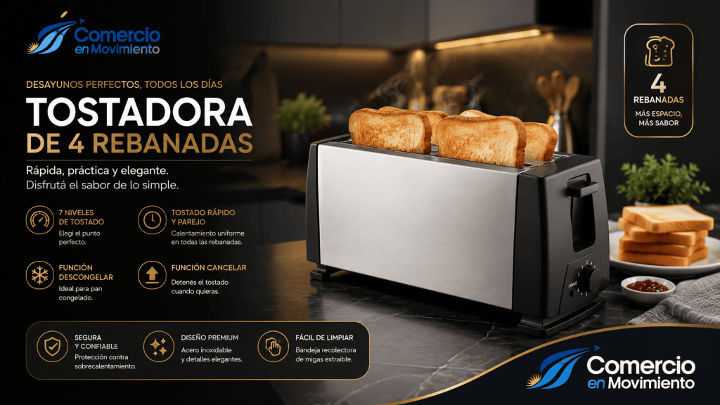 TOSTADORA DE 4 16.9