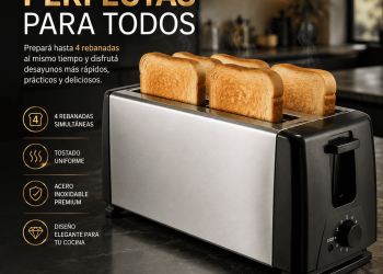 Tostadora de 4 Rebanadas