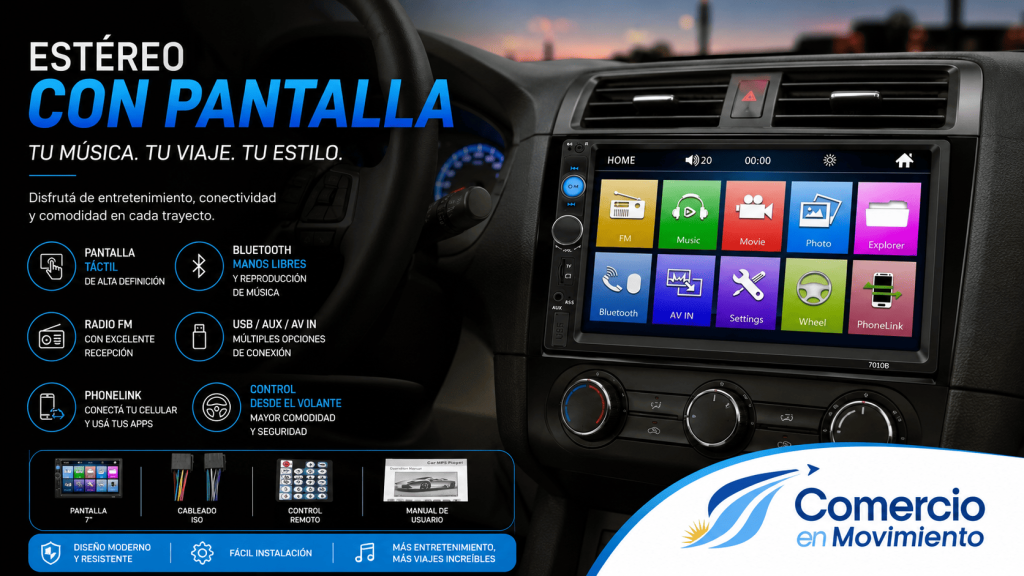 estereo con ptanalla 16.9